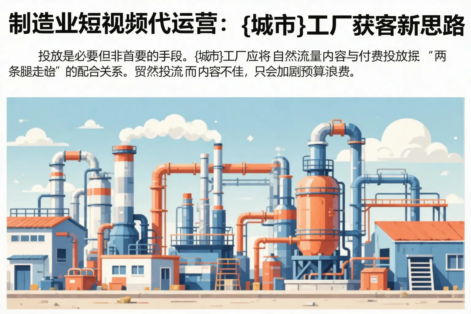 制造业短视频代运营：普定工厂获客新思路